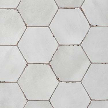 Sasha Hex Gray 6" Hexagon Matte Porcelain Tile - Sample