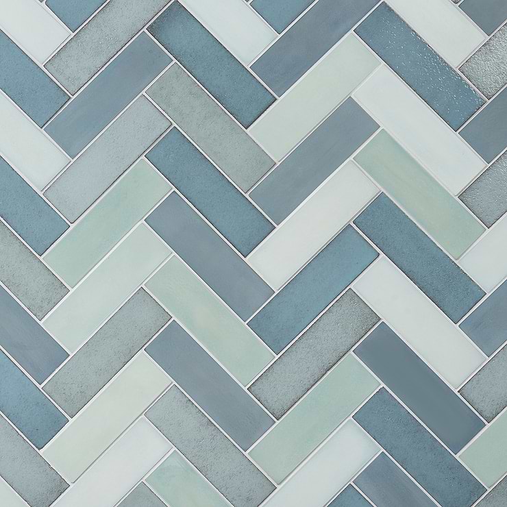 Color One Ocean Blend 2x8 Cement and Lava Stone Tiles