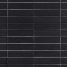 Charlotte Charcoal Black 3x10 Textured Matte Ceramic Subway Tile