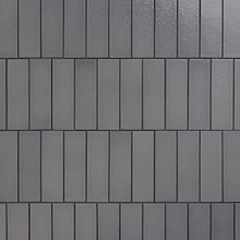 Color One Fossil Gray 2x8 Glossy Lava Stone Tile 