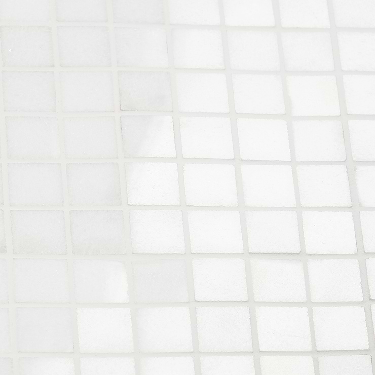 White Thassos 1x1 Polished Marble Tile