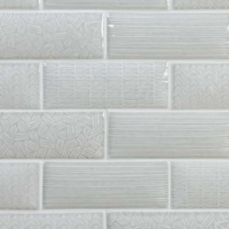 Maverick Grigio 3x8 Textured Mix Pillowed Ceramic Tile