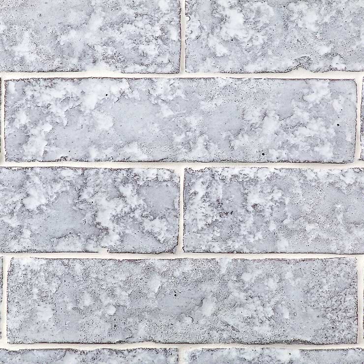 Easton Mesa Polished White 2x8 Clay Tile