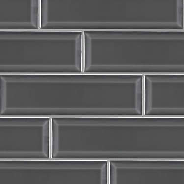 Astoria Dark Gray 3x9 Beveled Glazed Ceramic Subway Tile