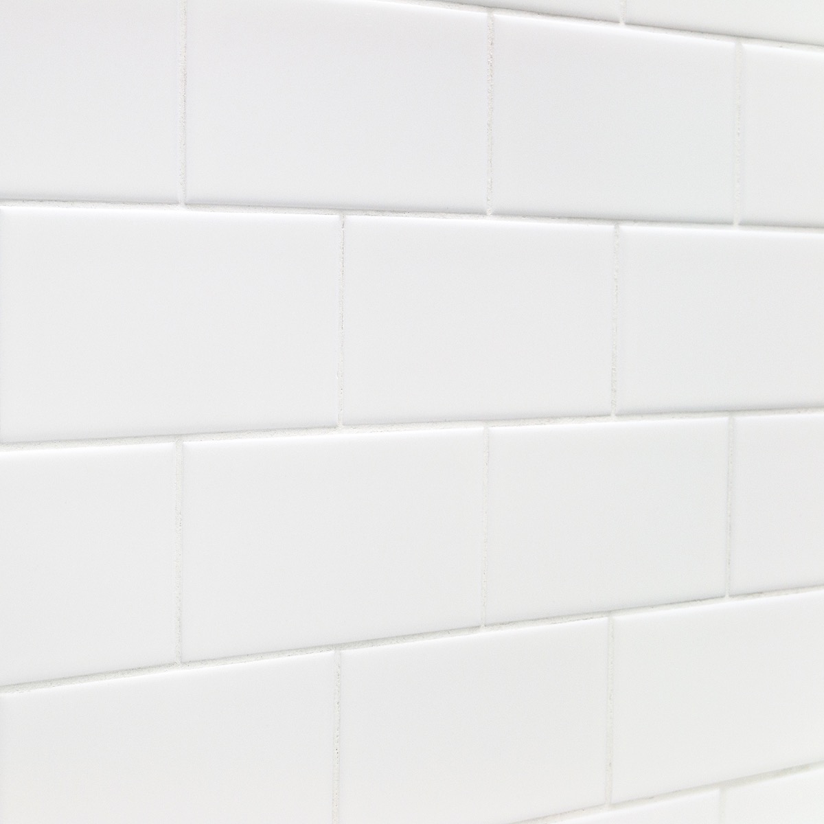 Basic White 3x6 Matte Ceramic Subway Wall Tile