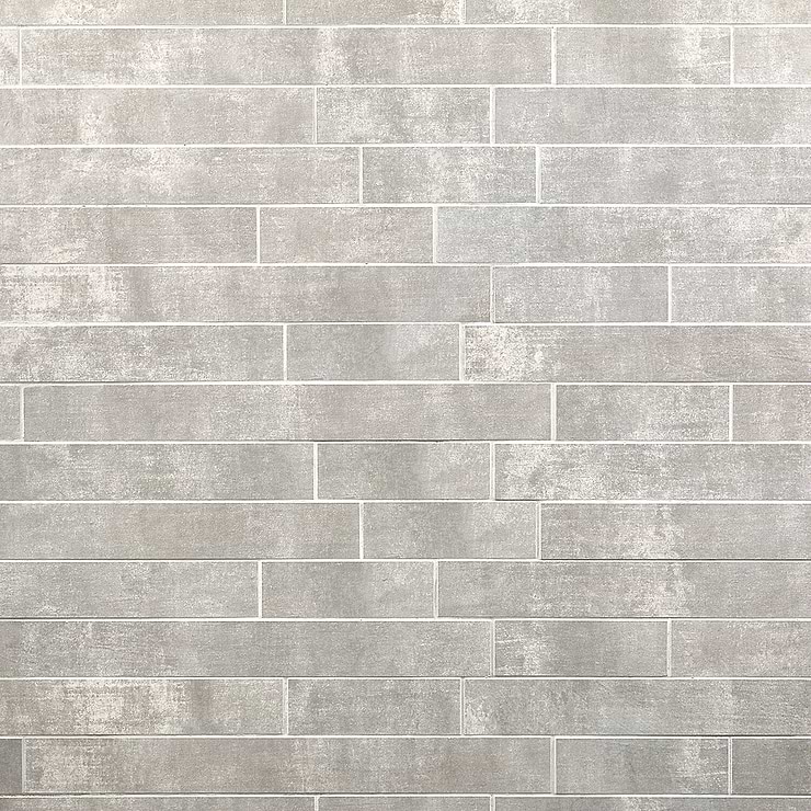 Basic Roadway Cement Silver Matte Porcelain Mosaic Tile