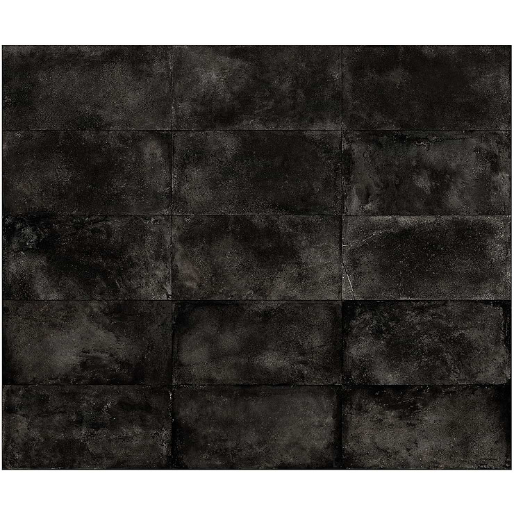 Sample-Bronx Black Large Format Matte Porcelain Tile