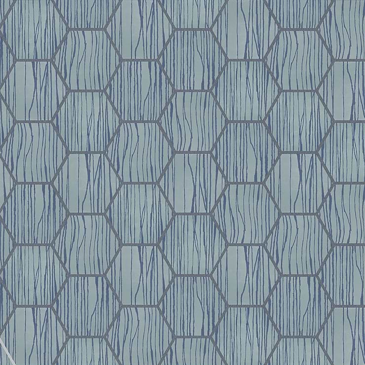 HexArt Zen Ocean Turquoise 8" Hexagon Matte Porcelain Tile