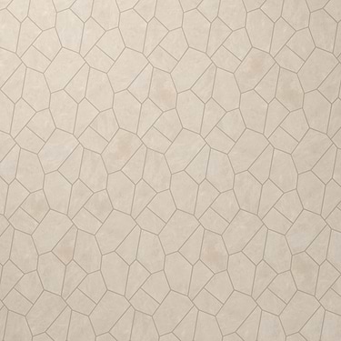 Era Crema Beige Organic Pattern Limestone Look Matte Porcelain Mosaic Tile
