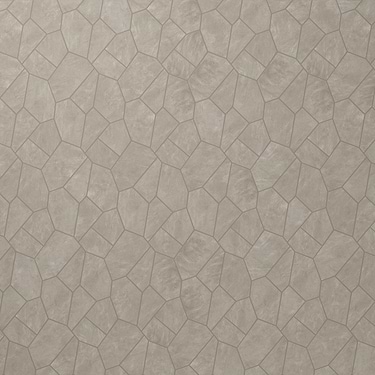 Era Caramel Brown Organic Pattern Limestone Look Matte Porcelain Mosaic Tile