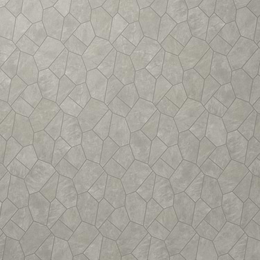 Era Silver Gray Organic Pattern Limestone Look Matte Porcelain Mosaic Tile