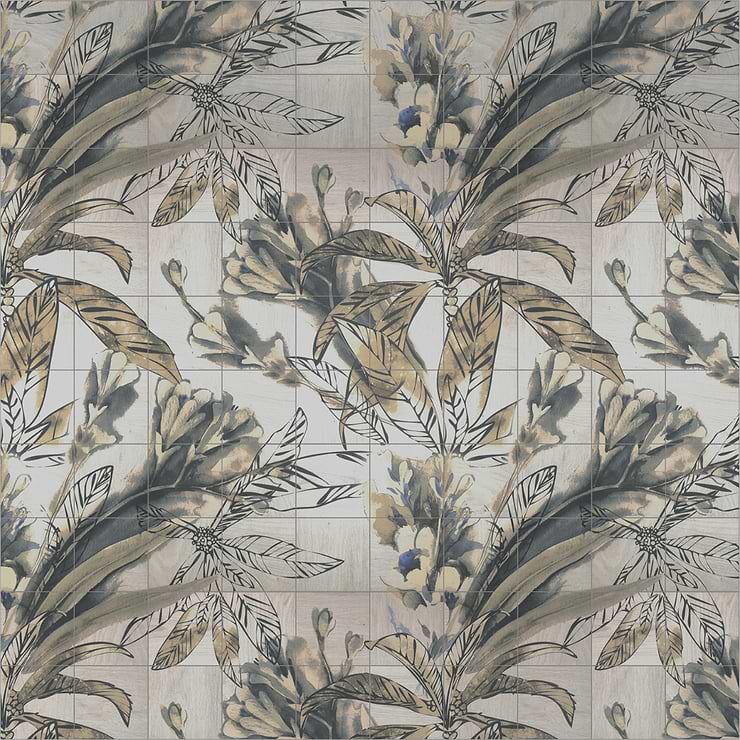 Angela Harris Wilder Autumn Leaves Mural 8x8 Matte Porcelain Tile