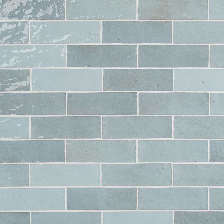 Portmore Sky Blue 3x8 Glazed Ceramic Subway Wall Tile