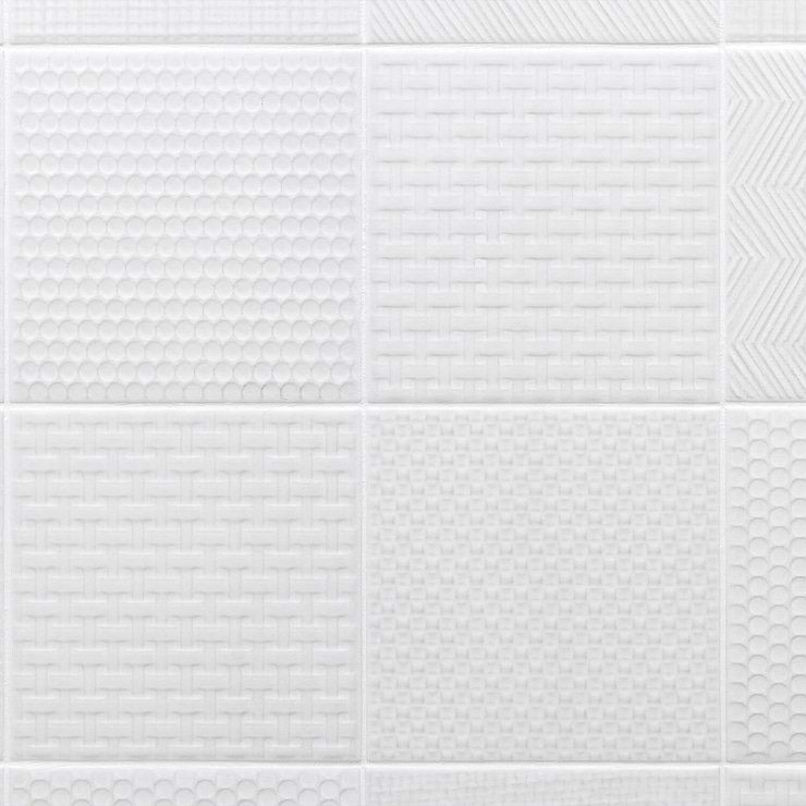 Sacramento Decor Snow 6x6 Matte Porcelain Tile