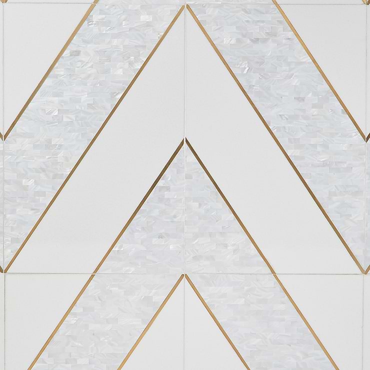 Timeless Perla Brass 12x18 Polished Tile By Elizabeth Sutton 
