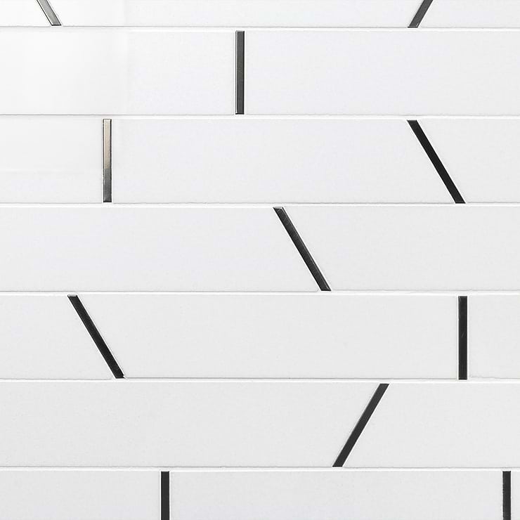 Matrix Trapezoid Porclain and Steel Tile