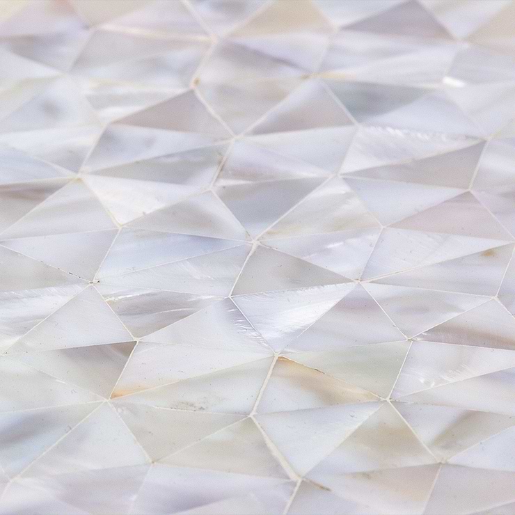 Serene White Pearl Troika Tile 