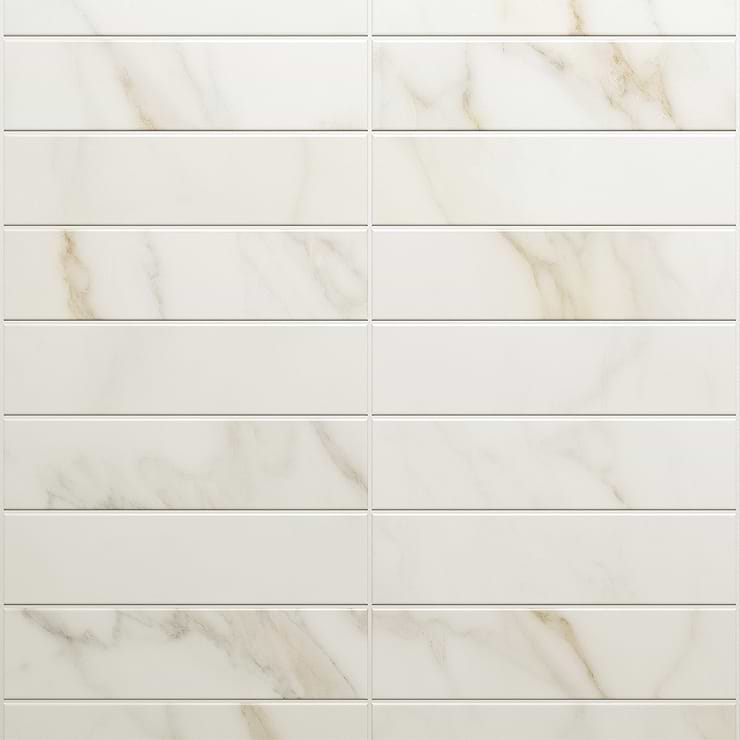 Amalfi Calacatta 3x12 Matte Ceramic Tile