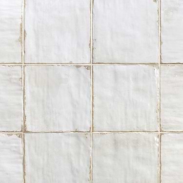 Dunmore Blanco White 8X8 Polished Ceramic Tile by Angela Harris