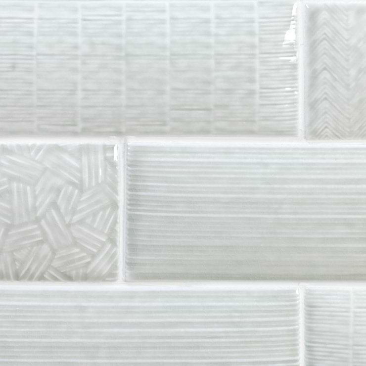 Maverick Grigio 3x8 Textured Mix Pillowed Ceramic Tile