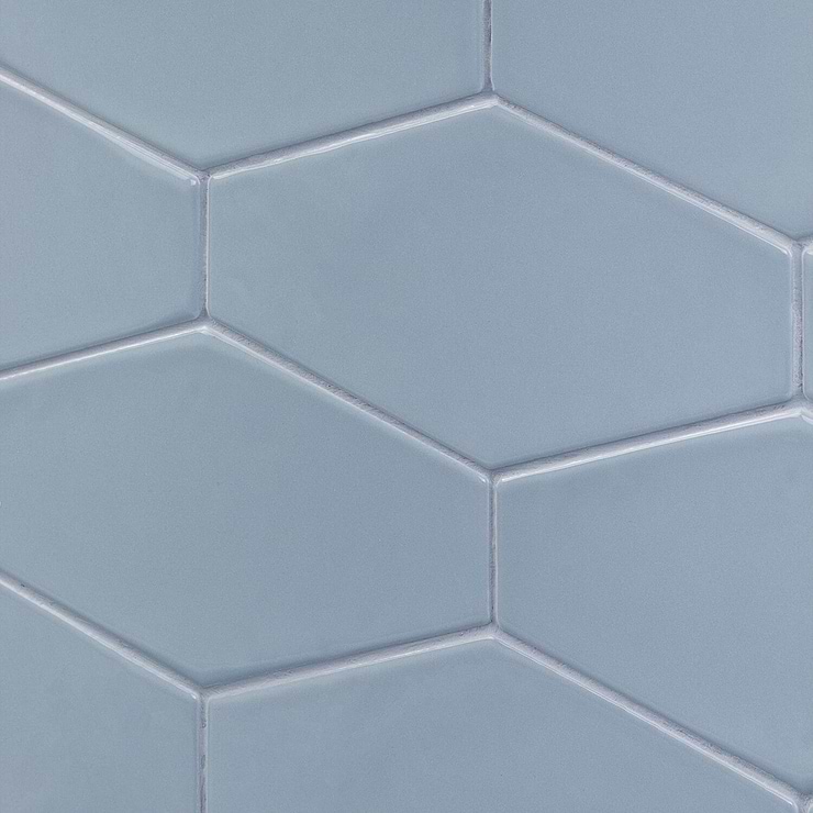 Manchester Hexagon Dew 4x8 Polished Ceramic Tile