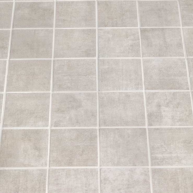 Basic Cement Silver 2x2 Matte Porcelain Mosaic Tile