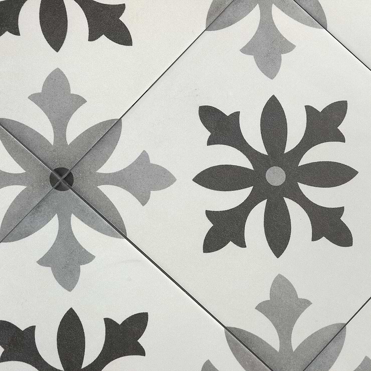 Bella Picasso Blanco 8x8 Glazed Porcelain Tile
