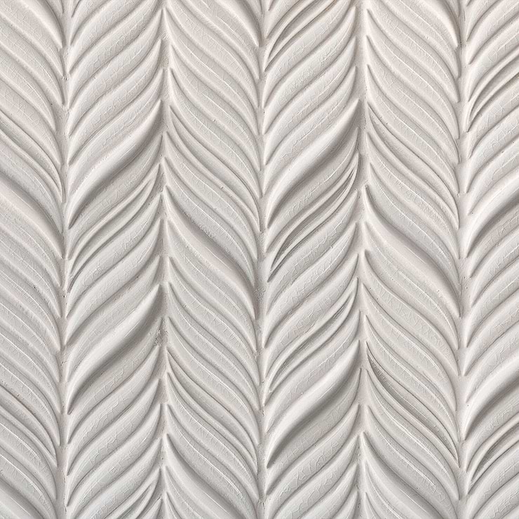 Nabi Alula Glacier White Ceramic Tile 
