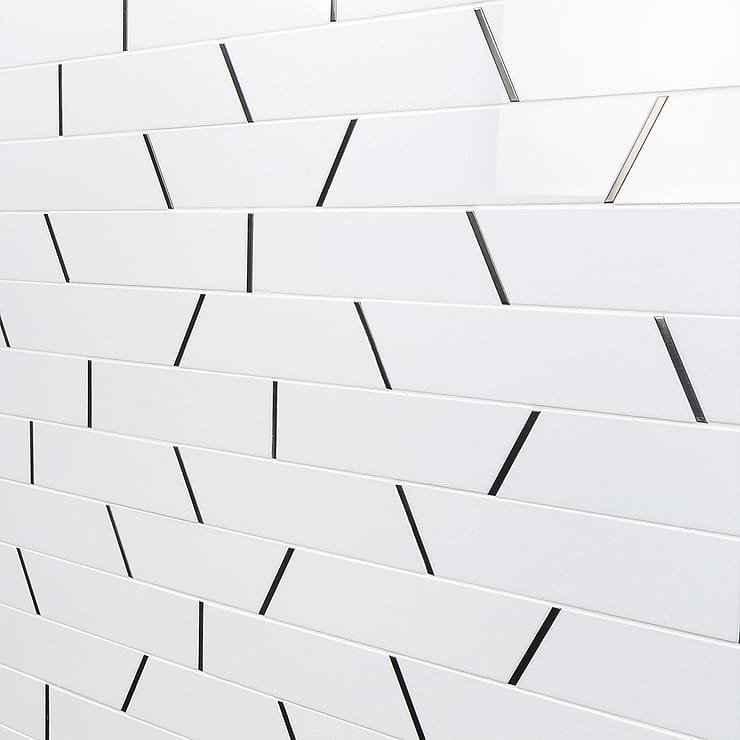 Matrix Trapezoid Porclain and Steel Tile