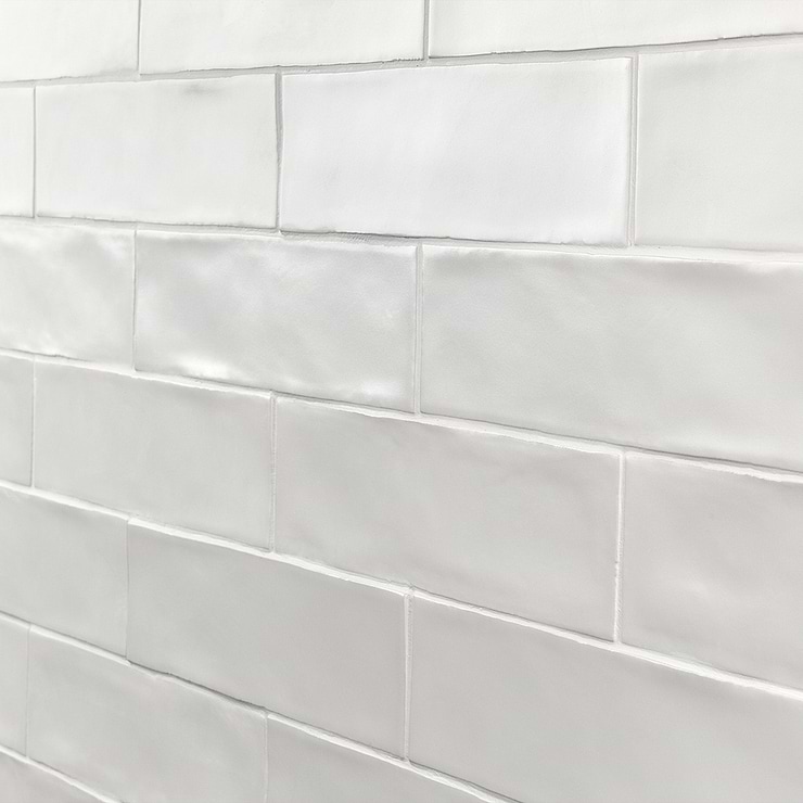 Bayou White 3x12 Matte Ceramic Subway Wall Tile
