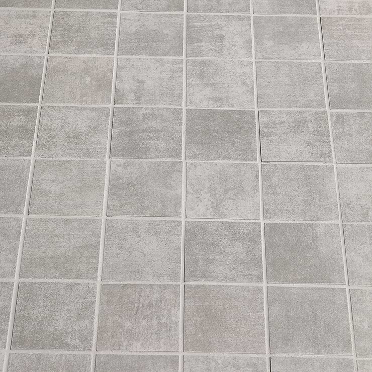 Basic Cement Grigio 2x2 Matte Porcelain Mosaic Tile