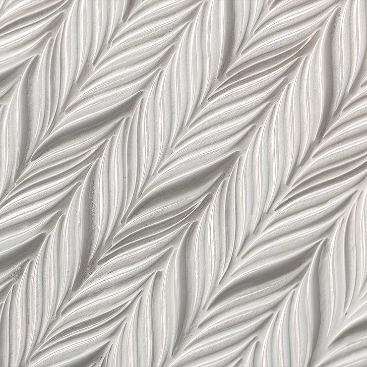 Nabi Alula Glacier White Ceramic Tile 