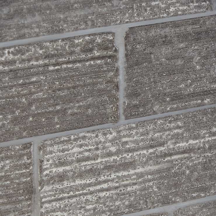 Cadenza Stroke Gray Matte 2x9 Clay Tile