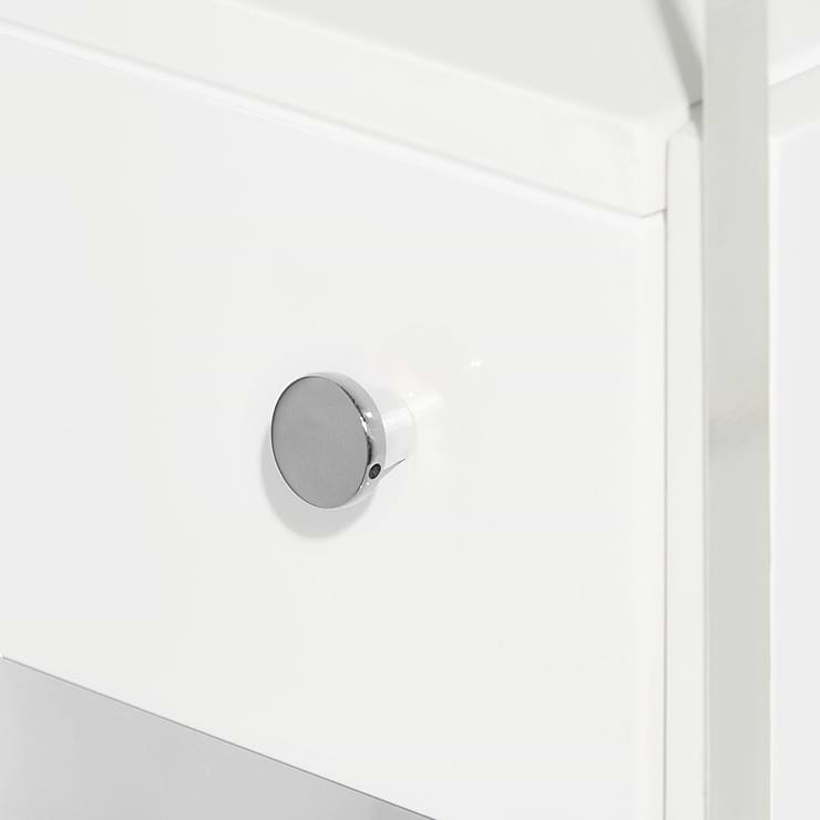 Lucite 30" White Gloss Vanity and Counter