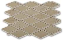 Imperial Crema Marfil Beige Polished Textured Marble Mosaic Tile
