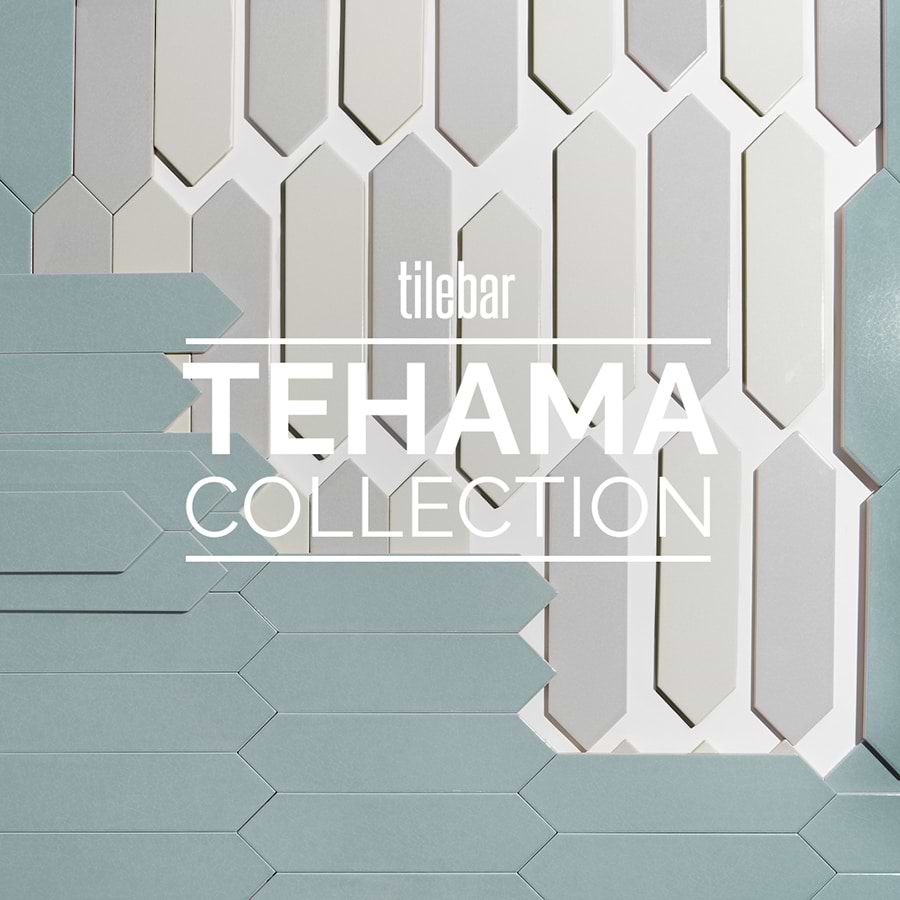 Tehama Blue 3x12 Picket Crackled Ceramic Tile
