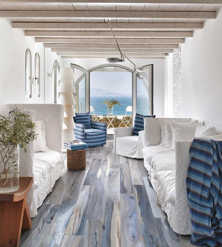 Brazilian Tiger Blue 8x48 Matte Porcelain Wood Look Tile
