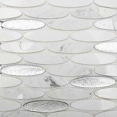 Kinetic Ice Water Ovals Glass And Stone Tiles_MAIN
