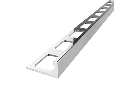 Essential Bright Anodized 10 mm L-Shape Aluminum Tile Edging Trim