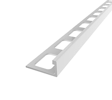 Essential White 10 mm L-Shape Aluminum Tile Edging Trim