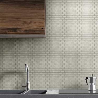 Karo Olive Gray 1x2 Brick Matte Porcelain Mosaic
