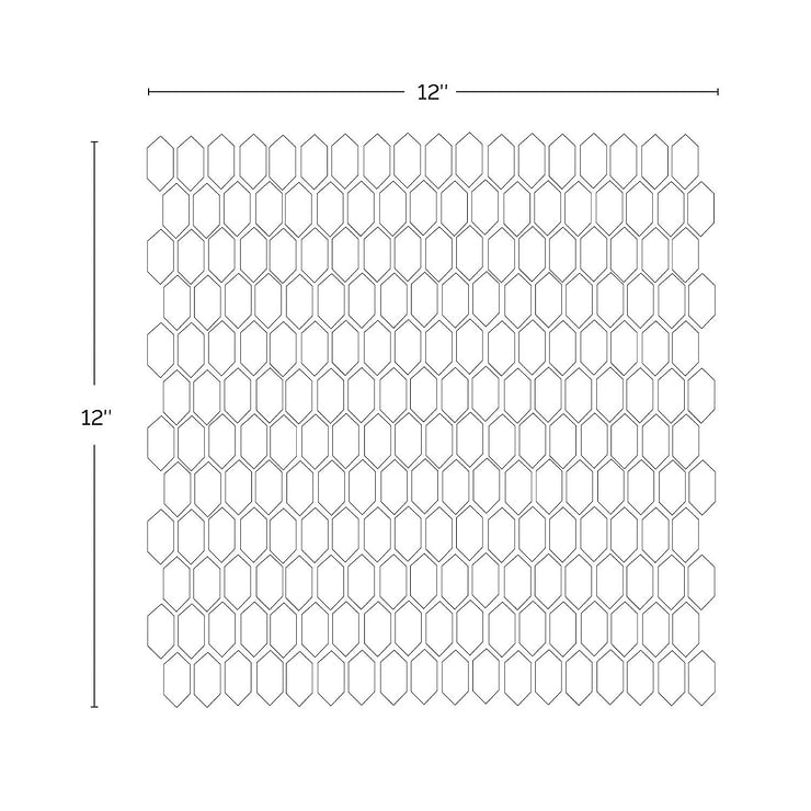 Flicker Rain White 1/4" x 1" Polished Glass Mosaic Tile