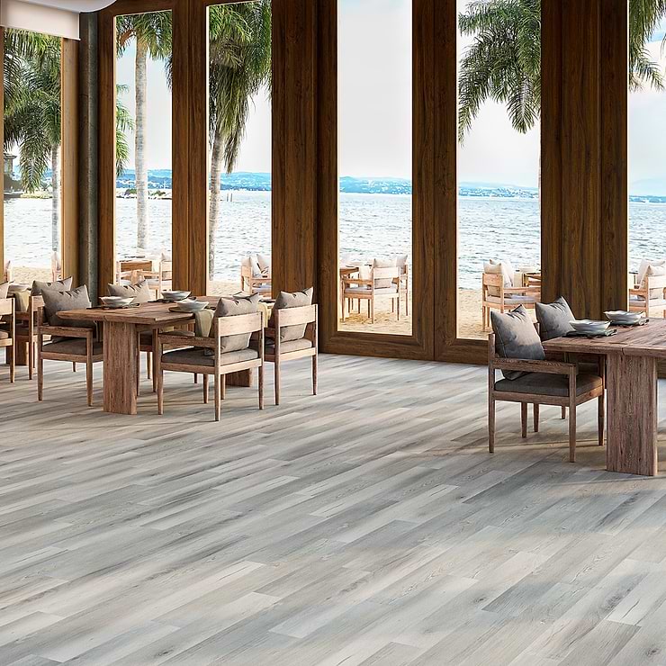 Sky Hickory Bliss 12mil Rigid Core Click 6x48  Luxury Vinyl Plank Flooring