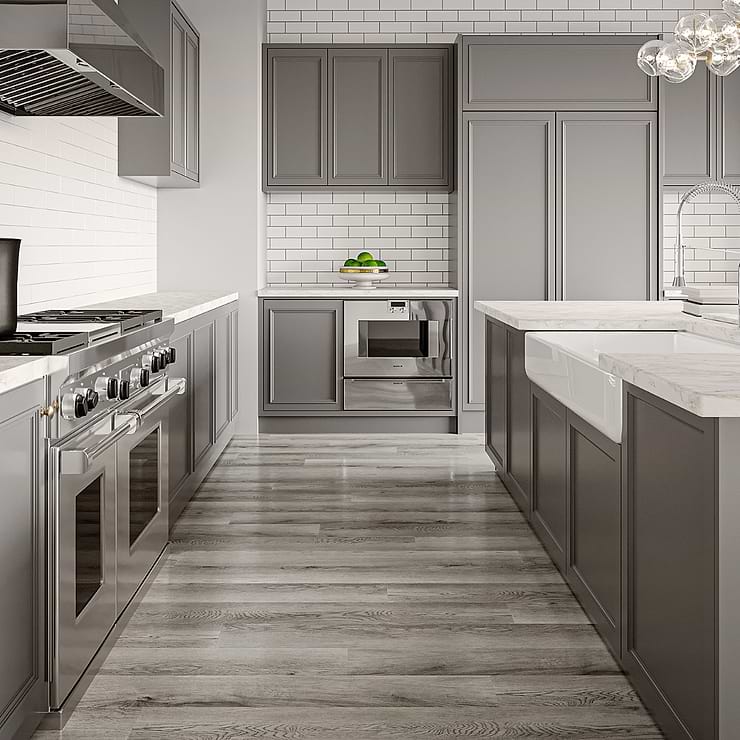 ReNew Aspen Pecan Chelsea Gray 12mil Wear Layer Glue Down 6x48 Luxury Vinyl Plank Flooring