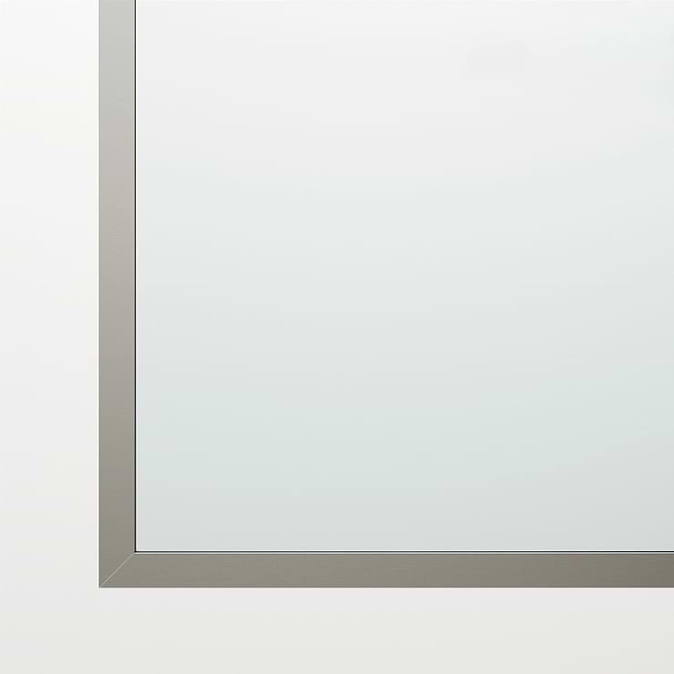 Finestra 34x74 Reversible Screen Shower Door with Clear Glass in Stainless Steel