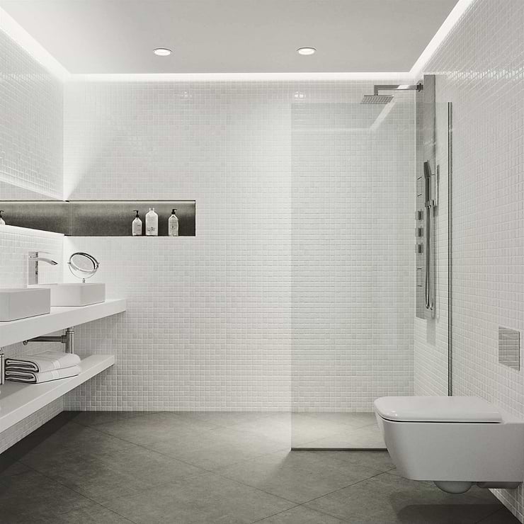 Nuvo 34x74 Reversible Fixed Shower Door with Clear Glass in Chrome; in Style Ideas Classic, Contemporary, Modern, Traditional, Transitional