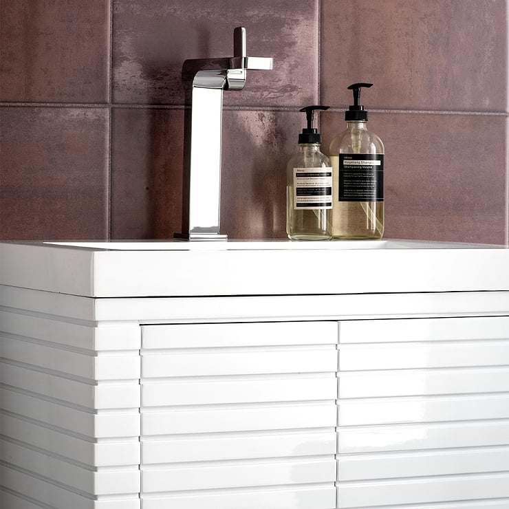 James Martin Vanities Linden 24" Glossy White Vanity And Counter