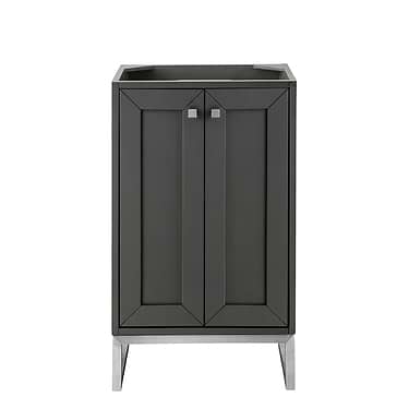 Chianti Mineral Gray 20" Single Vanity with Brushed Nickel Hardware without Top by JMV