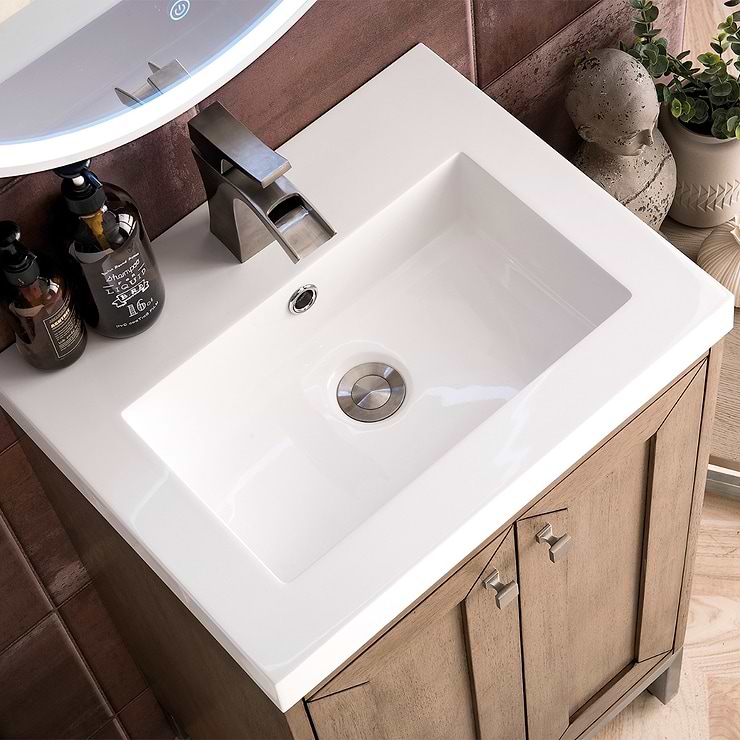 James Martin Vanities Chianti 20" Whitewashed Walnut Vanity with