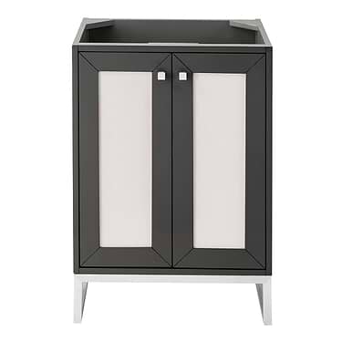 Chianti Mineral Gray 24" Single Vanity with Brushed Nickel Hardware without Top by JMV